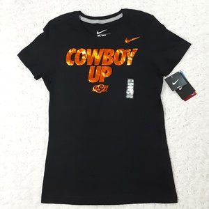 🆕Nike Womens Cowboy Up OSU Shiny T-Shirt, Medium
